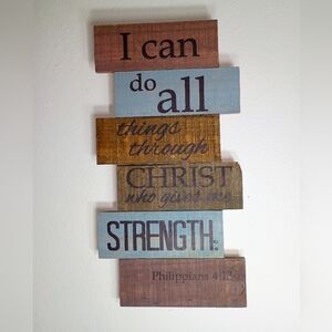 Motivational Wooden Wall Art with Uplifting Quotes